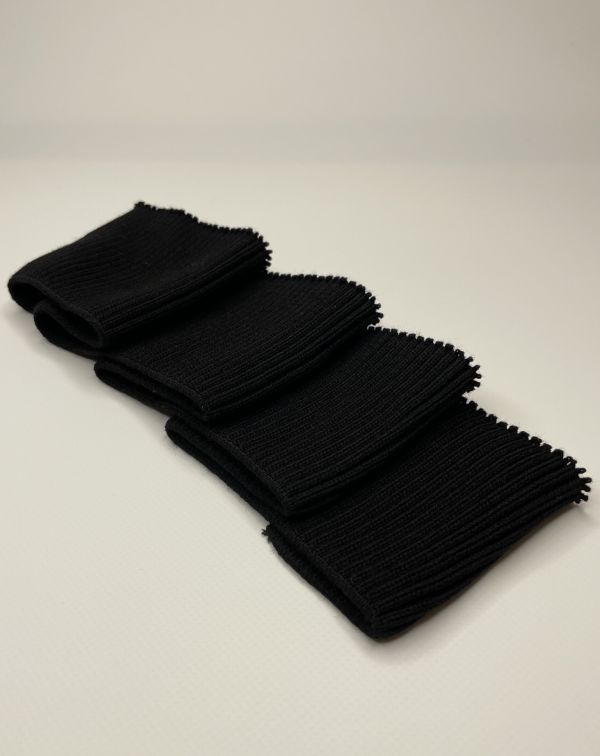 Довяз-манжет 8х95см чорный 2х2 акрил одинарный