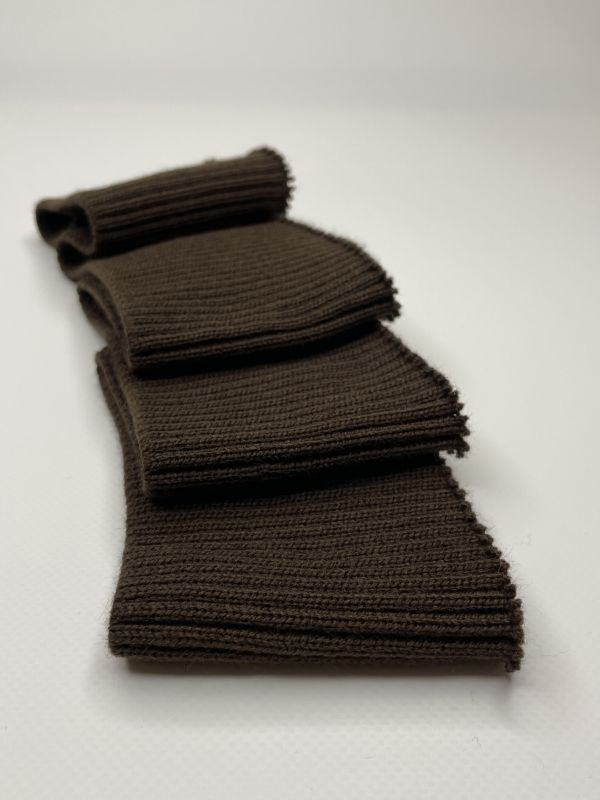 Довяз-манжет 8х95см коричневый 2х2 акрил одинарный