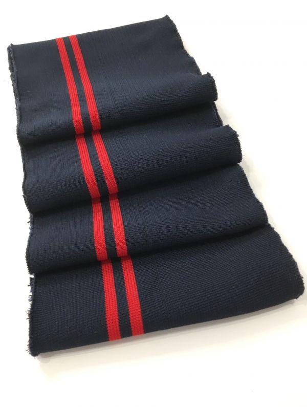 Довяз-манжет 16х130см синий+2полоски красный полиэстр двойной Довяз-манжет 16х130см синий+2полоски красный полиэстр двойной