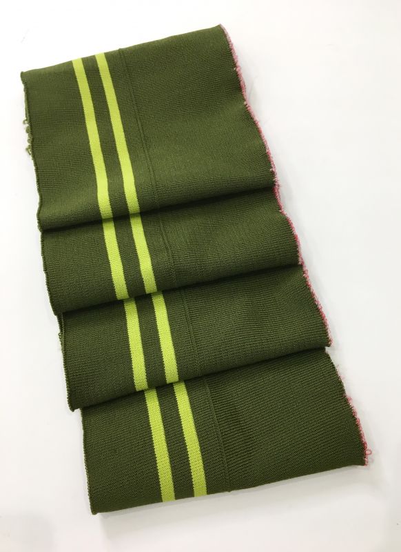 Довяз-манжет 16х140см оливковый+2полоски св.зеленый полиэстр двойной Довяз-манжет 16х140см оливковый+2полоски св.зеленый полиэстр двойной
