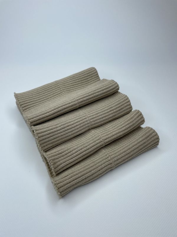 Дов'яз-манжет 16х80см св.бежевий 2x2 Акрил подвійний