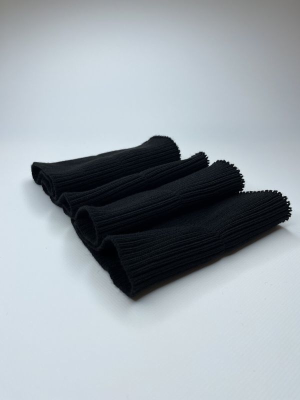 Дов'яз-манжет 16х80см чорний 2x2 акрил подвійний