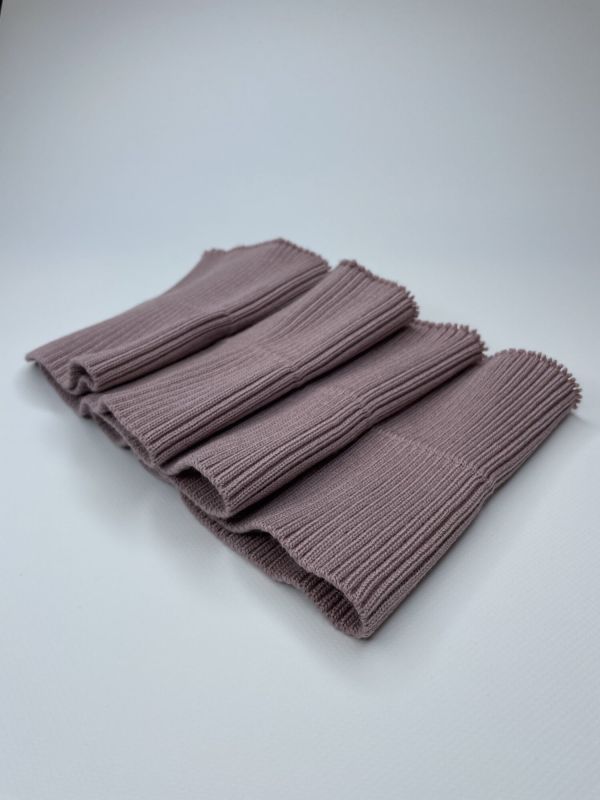 Дов'яз-манжет 16х80см пудра 2x2 акрил подвійний