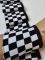 Довʼяз-манжетна гумка 7х90см Шахматка дрібна чорний+білий одинарний
