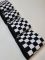 Довʼяз-манжетна гумка 7х90см Шахматка дрібна чорний+білий одинарний