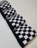 Довʼяз-манжетна гумка 7х90см Шахматка дрібна чорний+білий одинарний